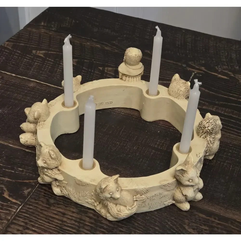 Abbey Press Candle Wreath St Francis Of Assisi Animals Praised be my Lord God